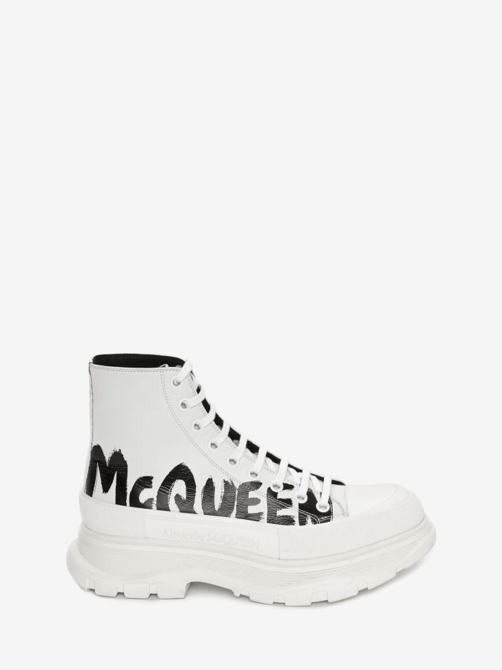 Optic White Fashion Alexander McQueen Men's Tread Slick Boot