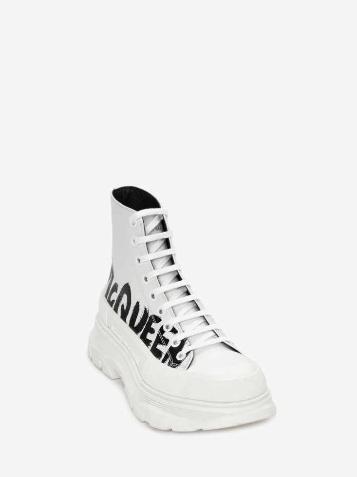 Optic White Fashion Alexander McQueen Men's Tread Slick Boot