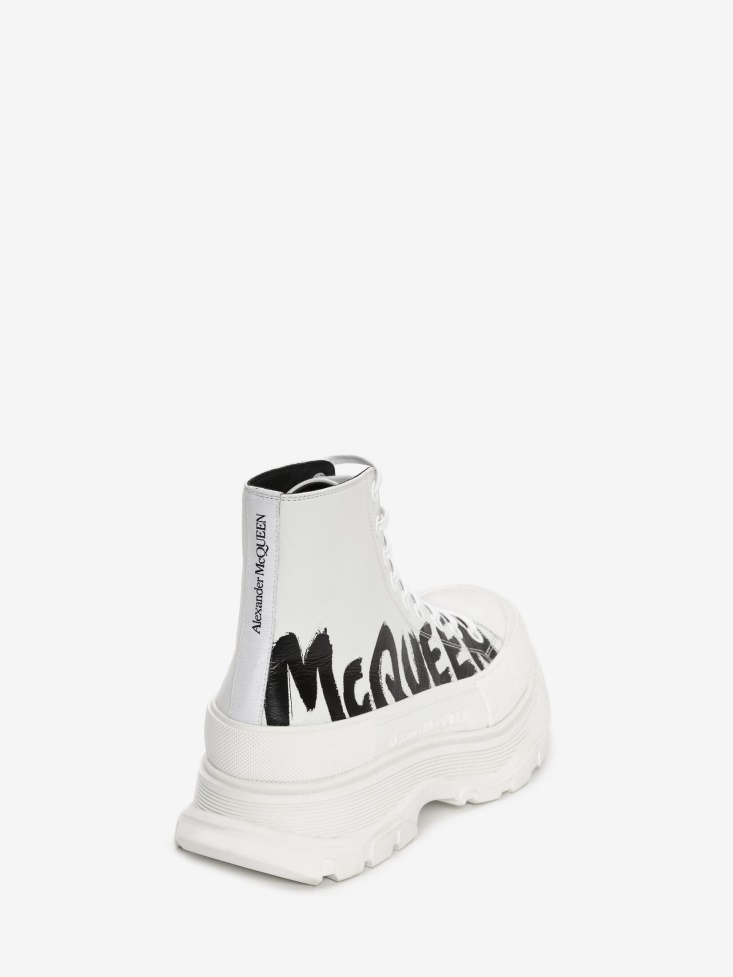 Optic White Fashion Alexander McQueen Men's Tread Slick Boot