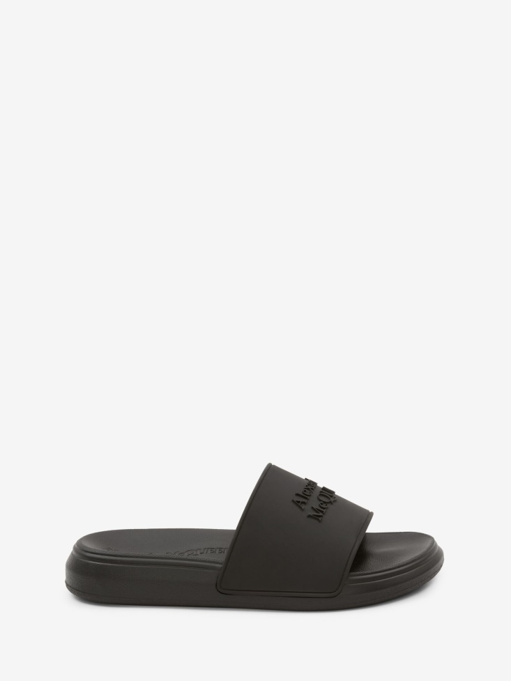 Fashion Alexander McQueen Black Men's in Pool Slide