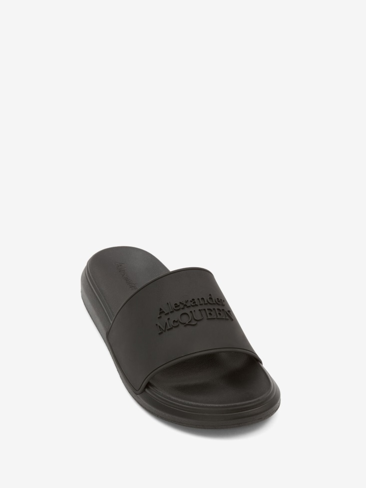 Fashion Alexander McQueen Black Men's in Pool Slide