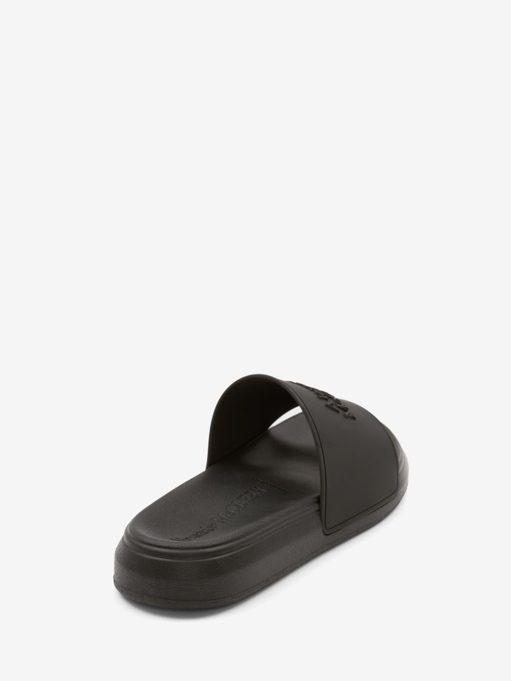 Fashion Alexander McQueen Black Men's in Pool Slide