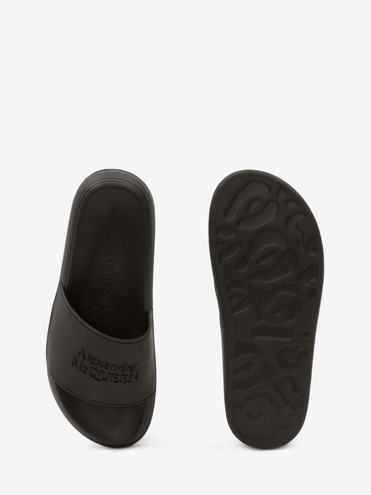 Fashion Alexander McQueen Black Men's in Pool Slide