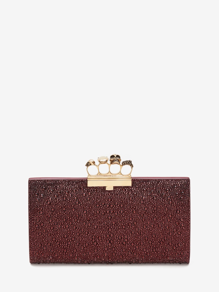 Prune Women's Jewelled Flat Pouch Fashion Alexander McQueen
