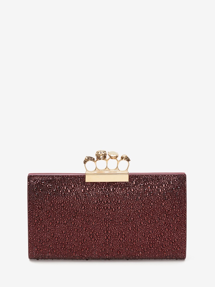Prune Women's Jewelled Flat Pouch Fashion Alexander McQueen