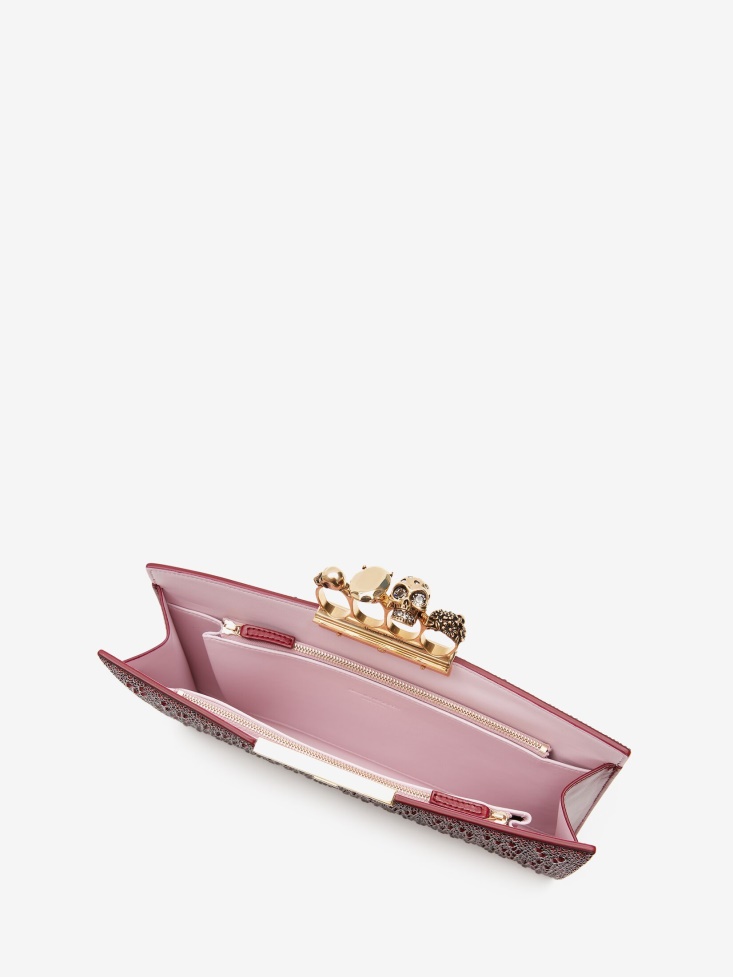 Prune Women's Jewelled Flat Pouch Fashion Alexander McQueen