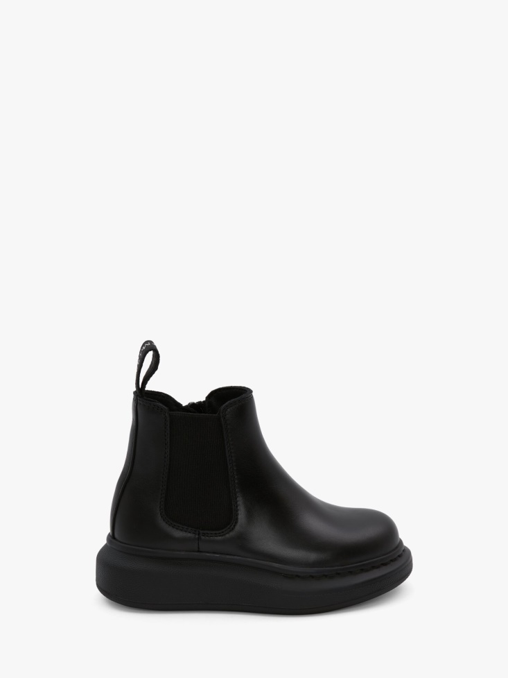 Fashion Alexander McQueen Kids Hybrid Chelsea Boot Black