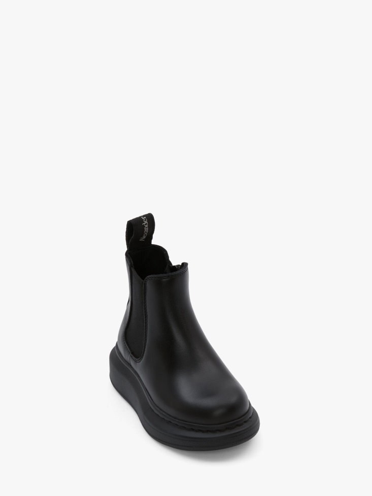 Fashion Alexander McQueen Kids Hybrid Chelsea Boot Black