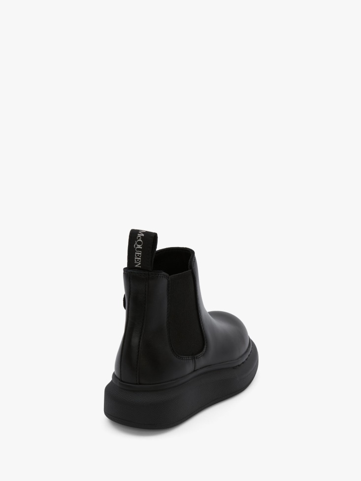 Fashion Alexander McQueen Kids Hybrid Chelsea Boot Black
