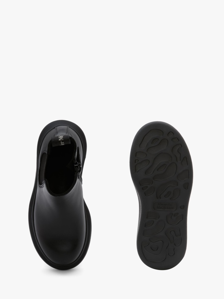 Fashion Alexander McQueen Kids Hybrid Chelsea Boot Black