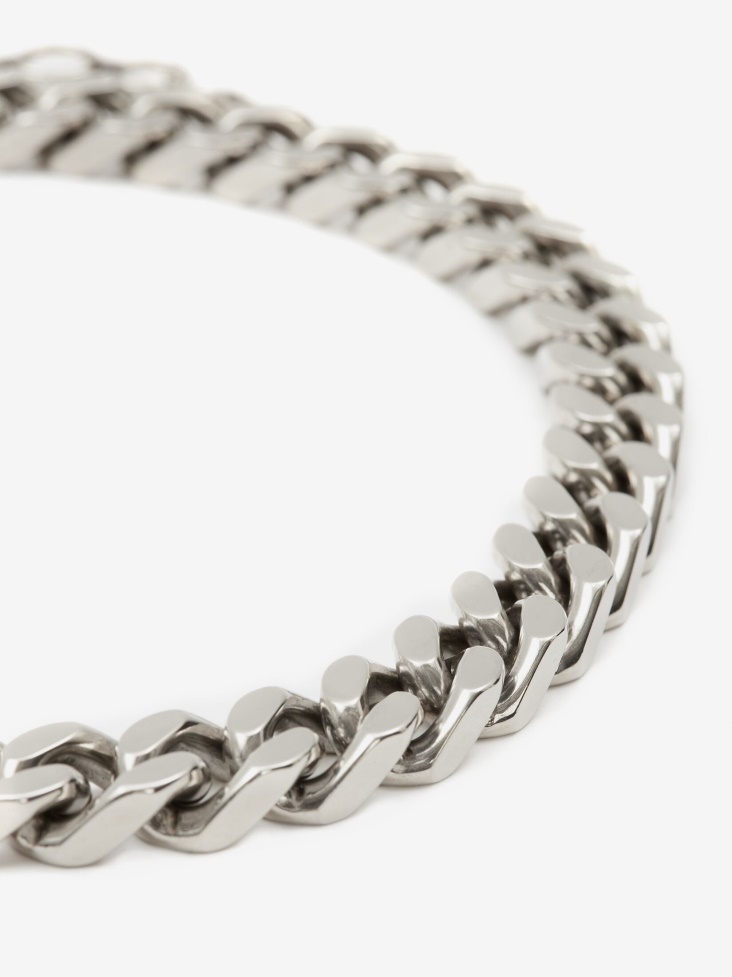 Antique Silver Men's Chain Choker Fashion Alexander McQueen