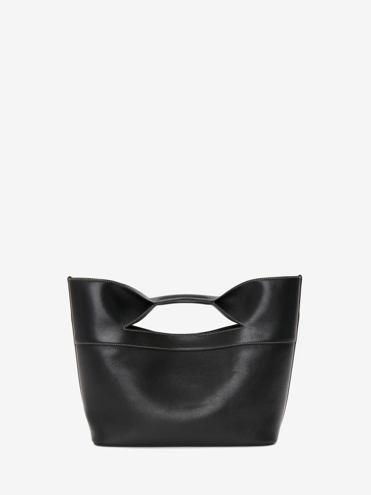 Women's The Bow Small Fashion Alexander McQueen Black