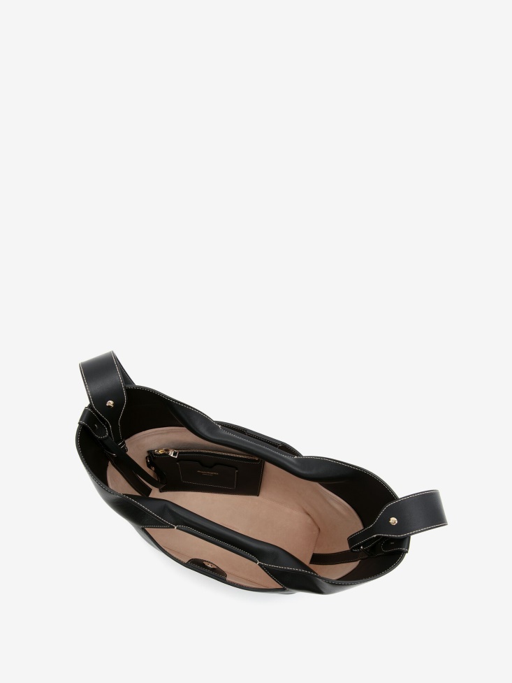 Women's The Bow Small Fashion Alexander McQueen Black