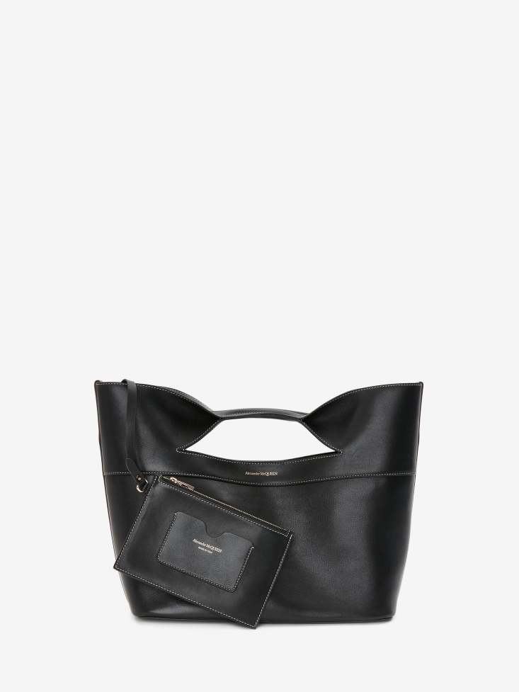 Women's The Bow Small Fashion Alexander McQueen Black