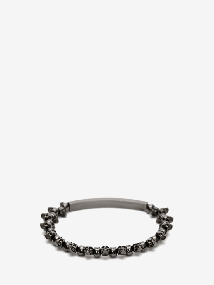 Fashion Alexander McQueen Black Men's Skull Bracelet