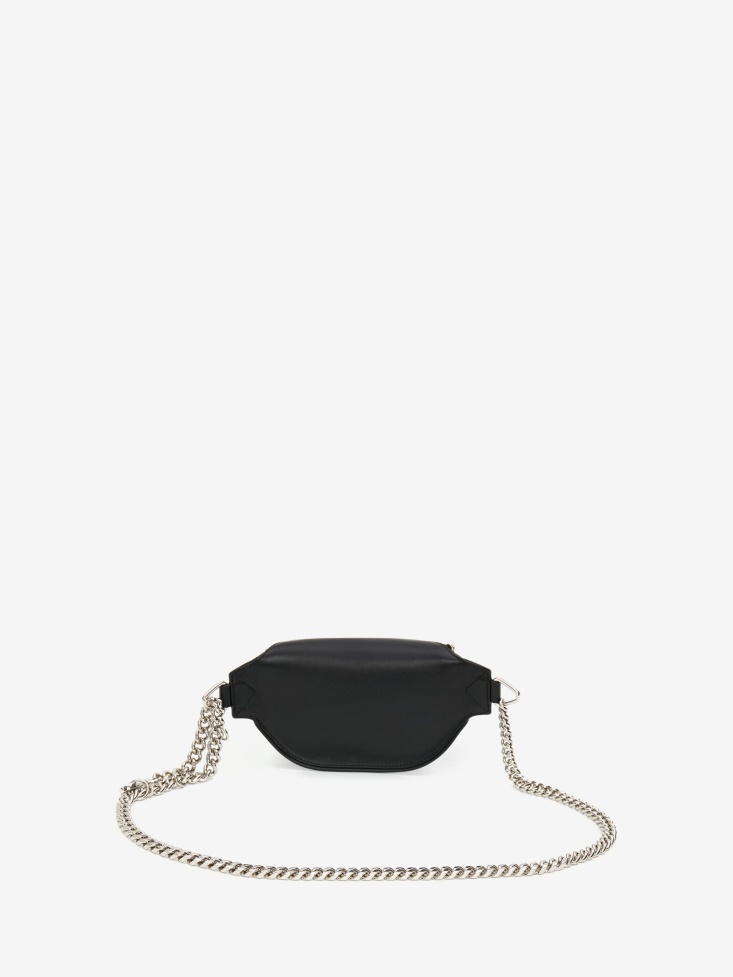 Men's Biker Belt Bag Black Fashion Alexander McQueen