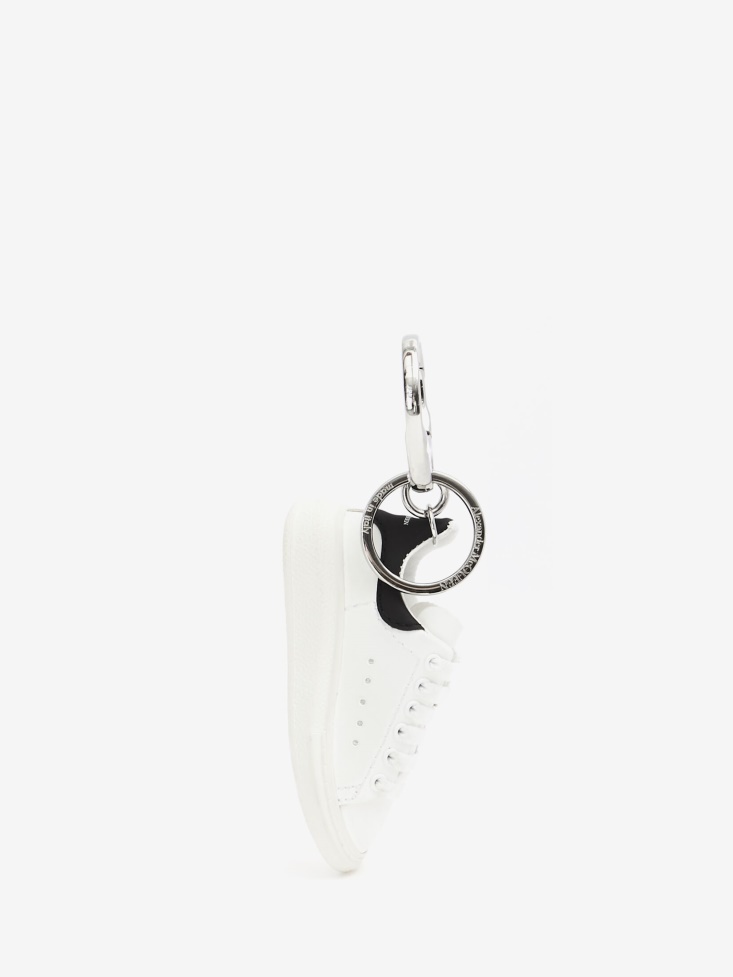 White/Black Men's Oversized Sneaker Keyring Fashion Alexander McQueen