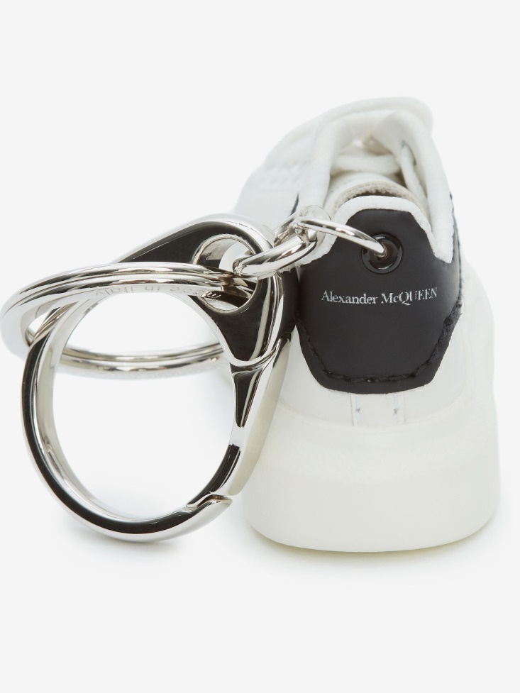White/Black Men's Oversized Sneaker Keyring Fashion Alexander McQueen