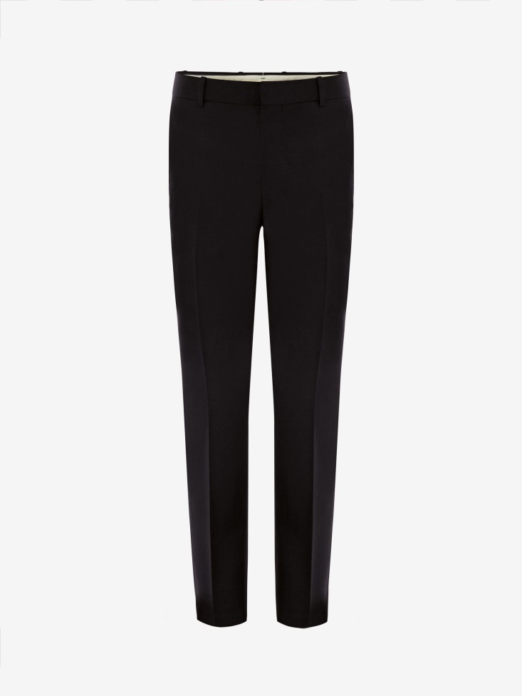 Black Men's in Classic Selvedge Mohair Trousers Fashion Alexander McQueen
