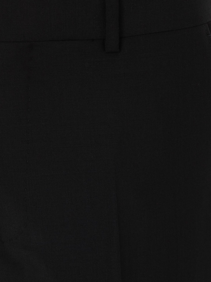 Black Men's in Classic Selvedge Mohair Trousers Fashion Alexander McQueen