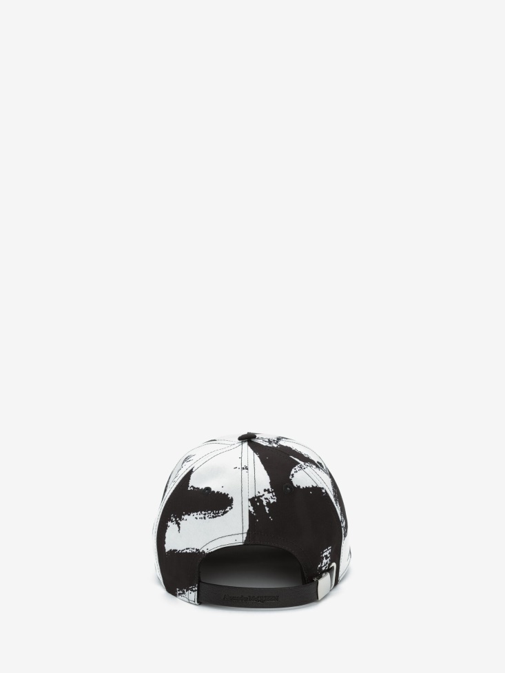 Men's in Graffiti Baseball Cap Ivory Fashion Alexander McQueen