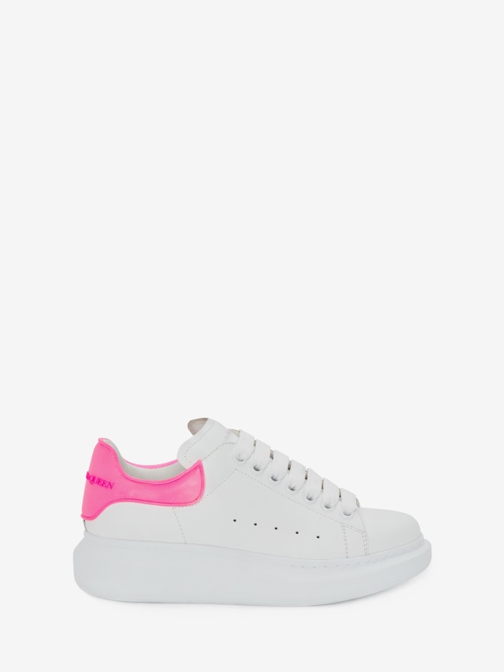 Women's Oversized Sneaker Fashion Alexander McQueen White/Bright Pink