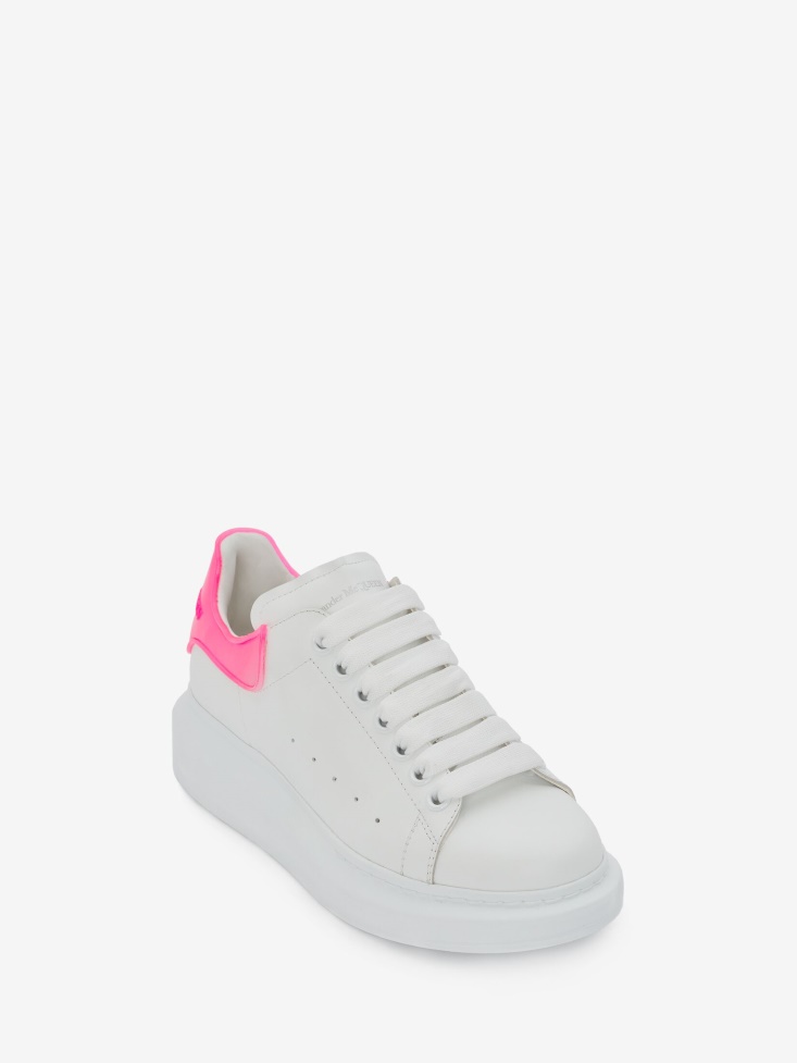 Women's Oversized Sneaker Fashion Alexander McQueen White/Bright Pink