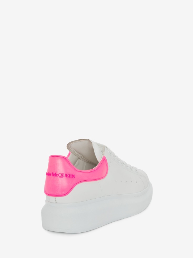 Women's Oversized Sneaker Fashion Alexander McQueen White/Bright Pink