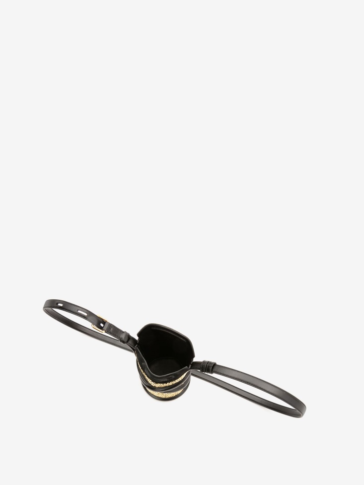 Fashion Alexander McQueen Gold/Black Women's The Curve Mini