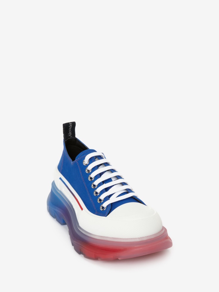 Fashion Alexander McQueen Men's Tread Slick Lace Up Blue