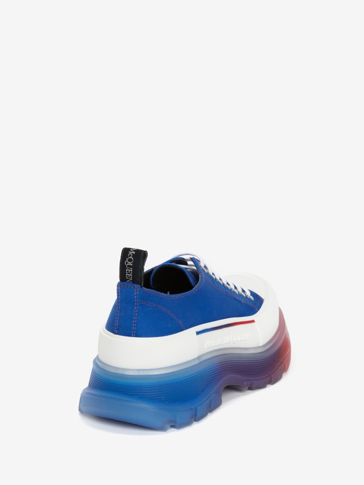 Fashion Alexander McQueen Men's Tread Slick Lace Up Blue