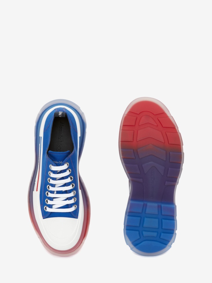Fashion Alexander McQueen Men's Tread Slick Lace Up Blue