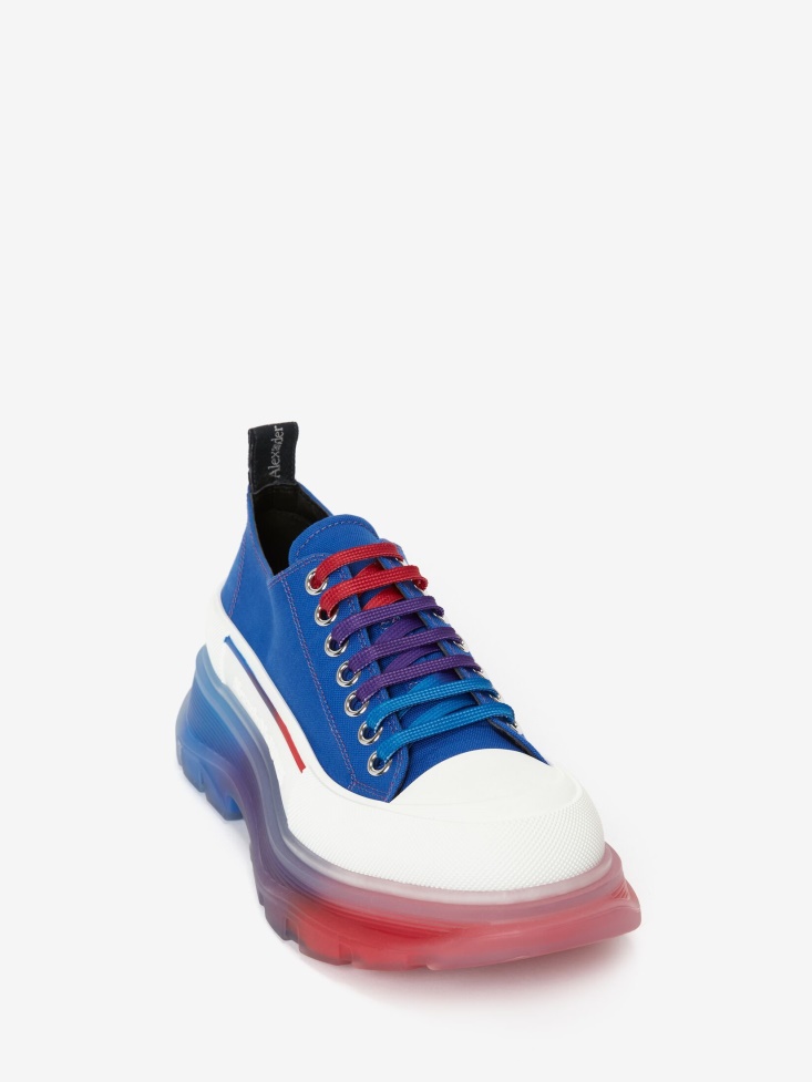 Fashion Alexander McQueen Men's Tread Slick Lace Up Blue