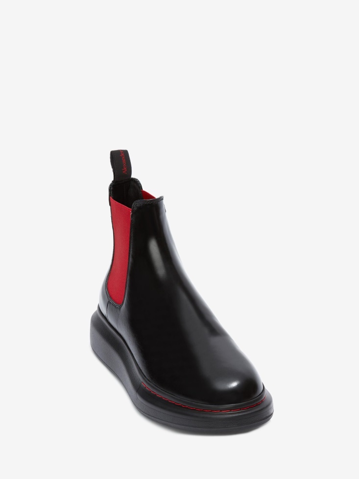 Black/Red Men's Hybrid Chelsea Boot Fashion Alexander McQueen