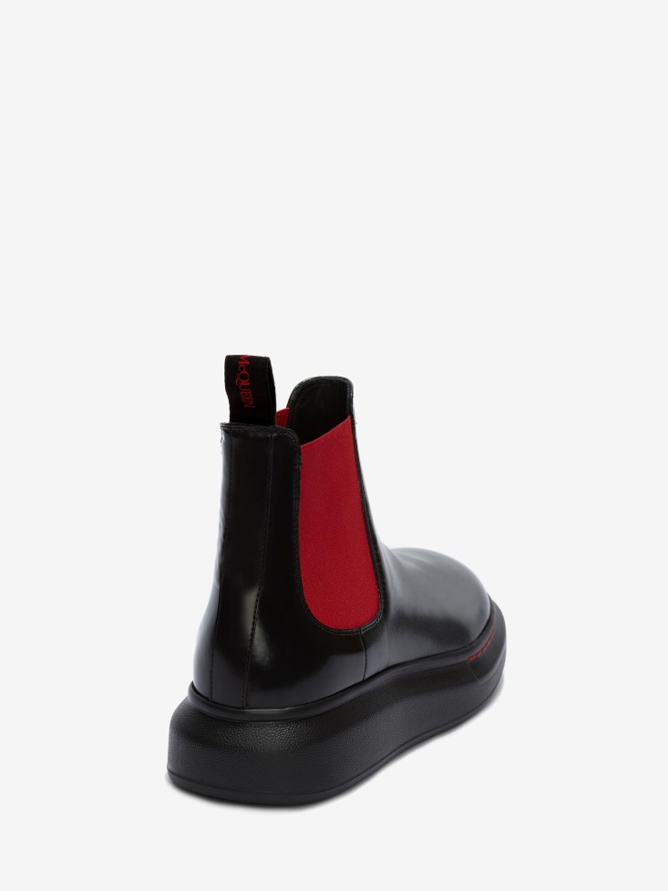 Black/Red Men's Hybrid Chelsea Boot Fashion Alexander McQueen