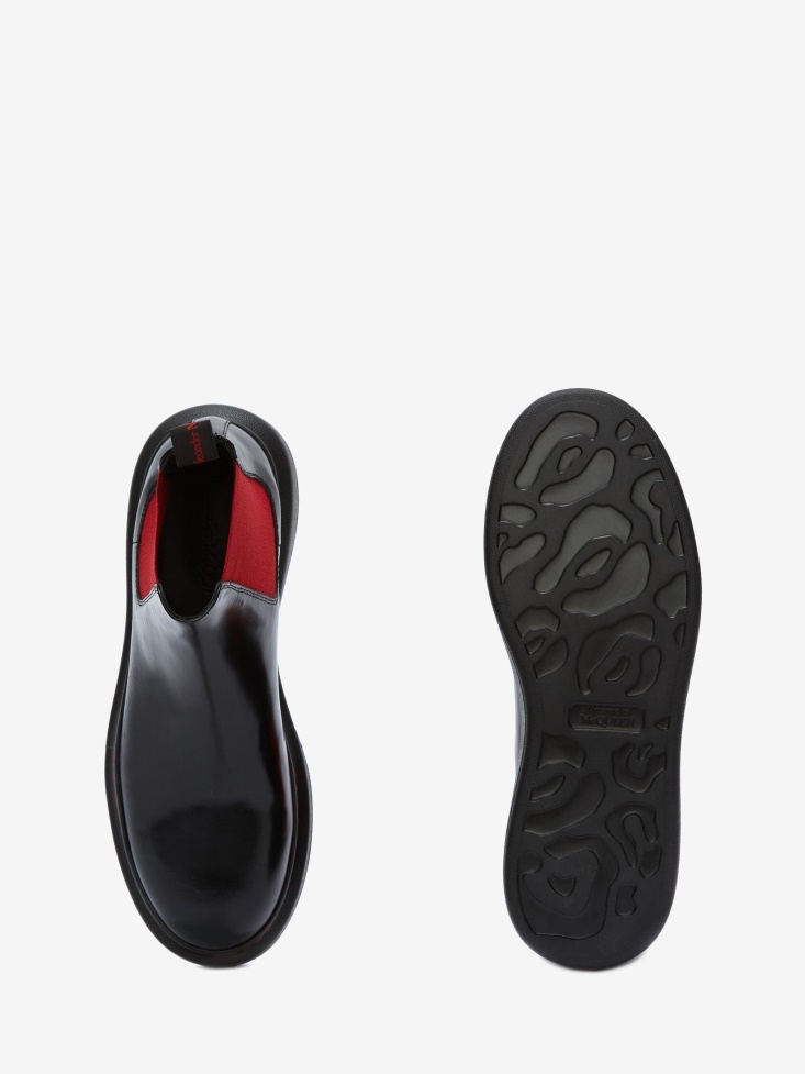 Black/Red Men's Hybrid Chelsea Boot Fashion Alexander McQueen