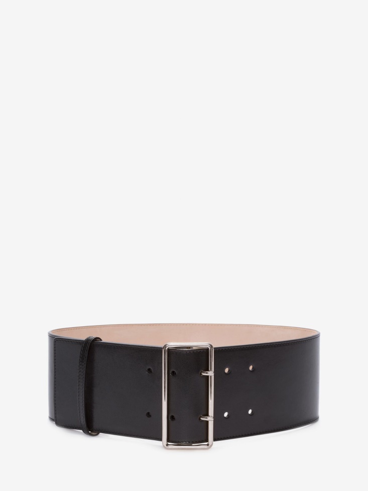 Fashion Alexander McQueen Women's Military Belt in Black