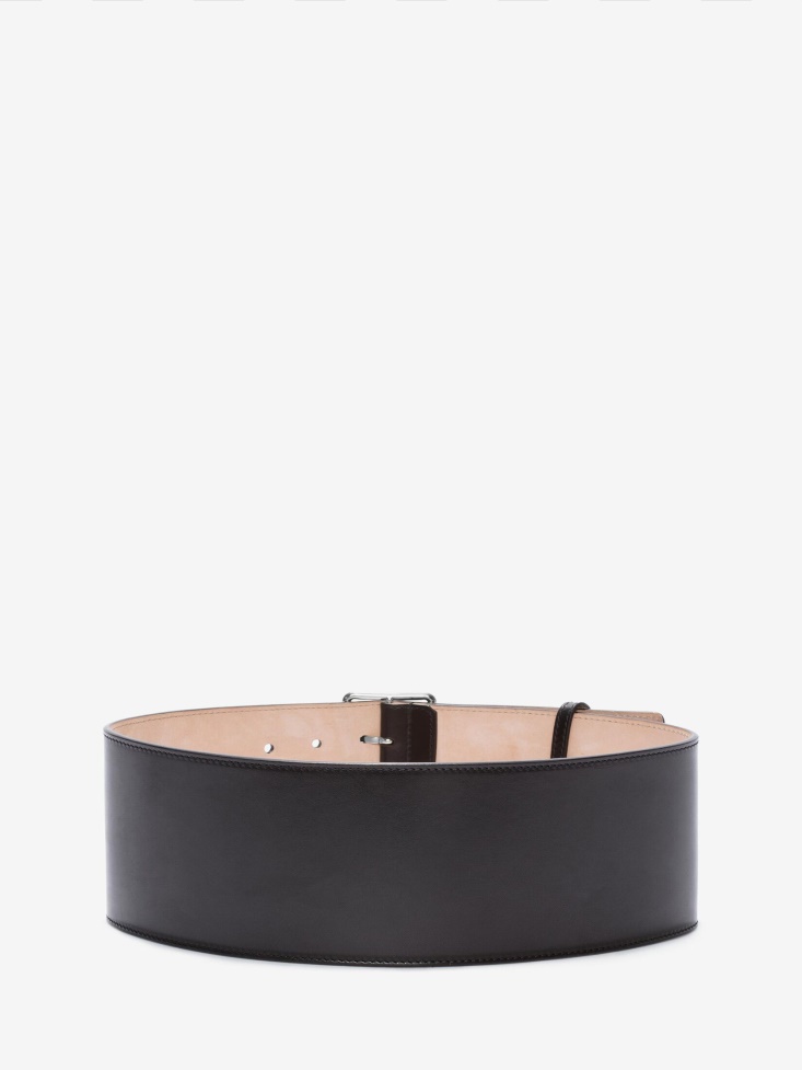 Fashion Alexander McQueen Women's Military Belt in Black
