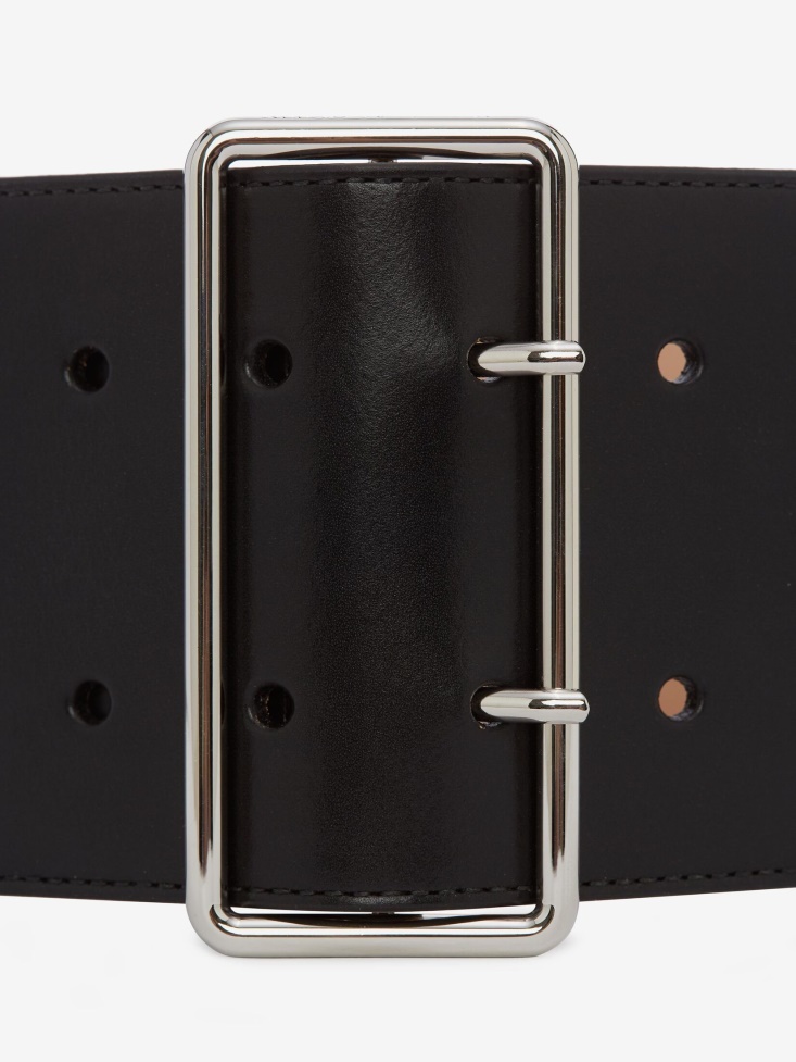 Fashion Alexander McQueen Women's Military Belt in Black