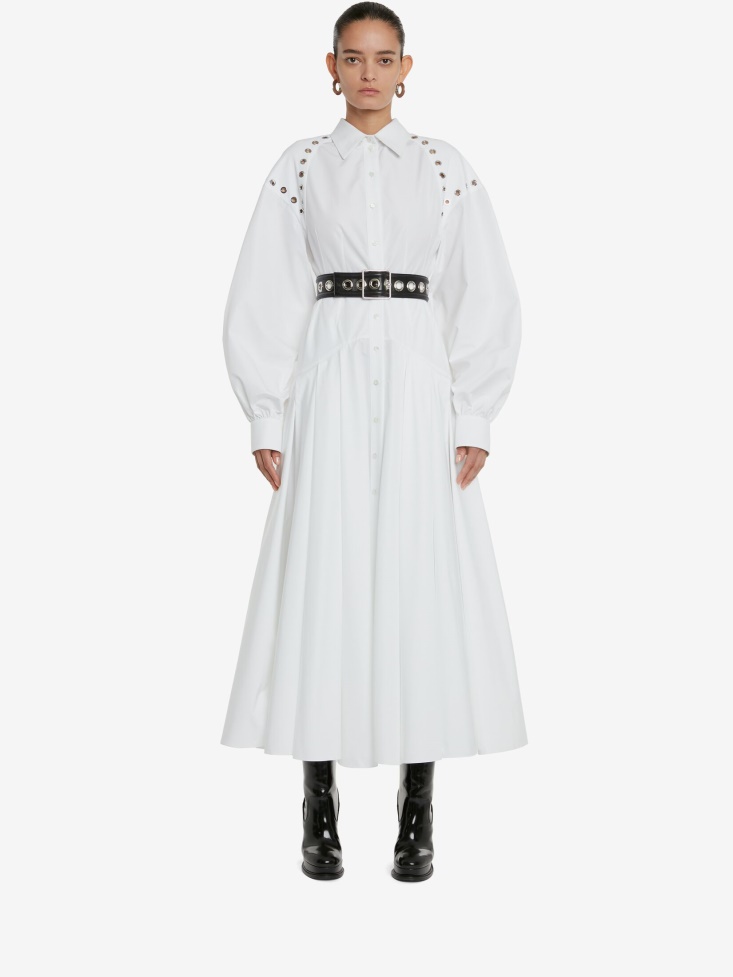 Black Fashion Alexander McQueen Women's Eyelet Small Waist Belt