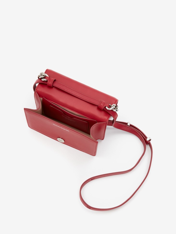 Cherry Fashion Alexander McQueen Women's The Four Ring Mini With Chain