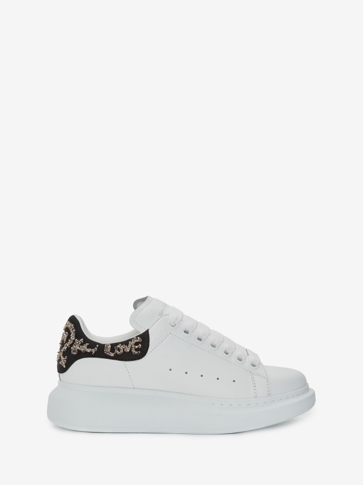 Fashion Alexander McQueen Women's Oversized Sneaker White/Black