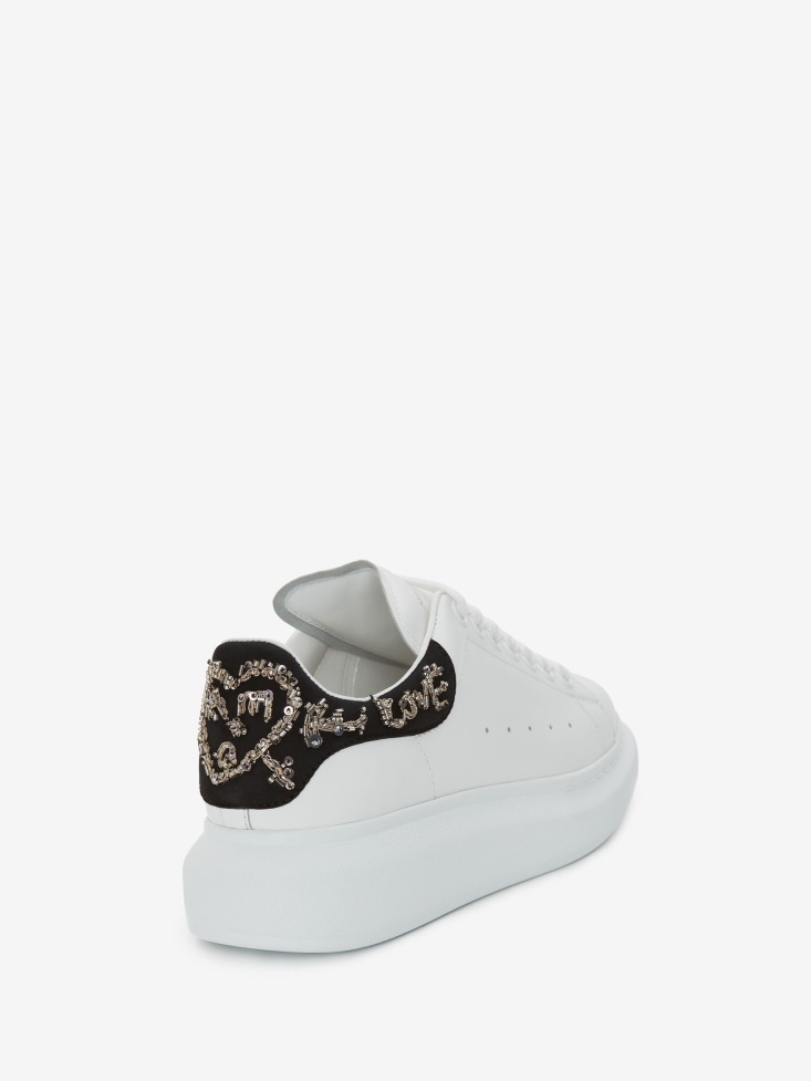 Fashion Alexander McQueen Women's Oversized Sneaker White/Black