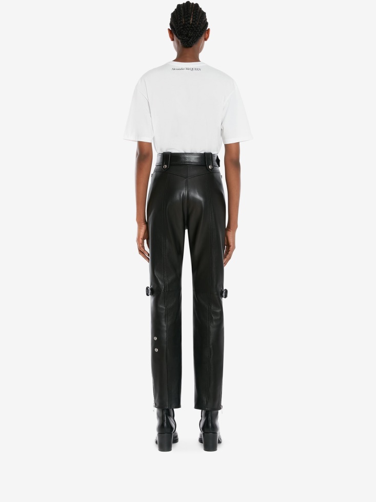 Fashion Alexander McQueen White Women's Carved Love T-Shirt