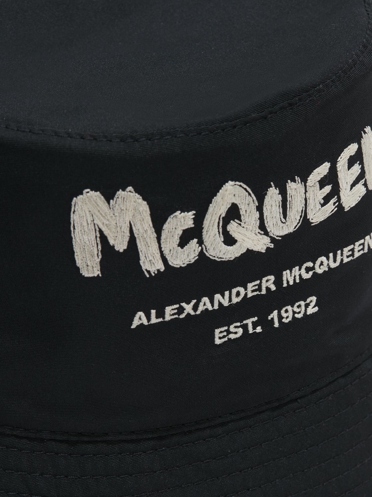 Ivory Men's in Graffiti Bucket Hat Fashion Alexander McQueen