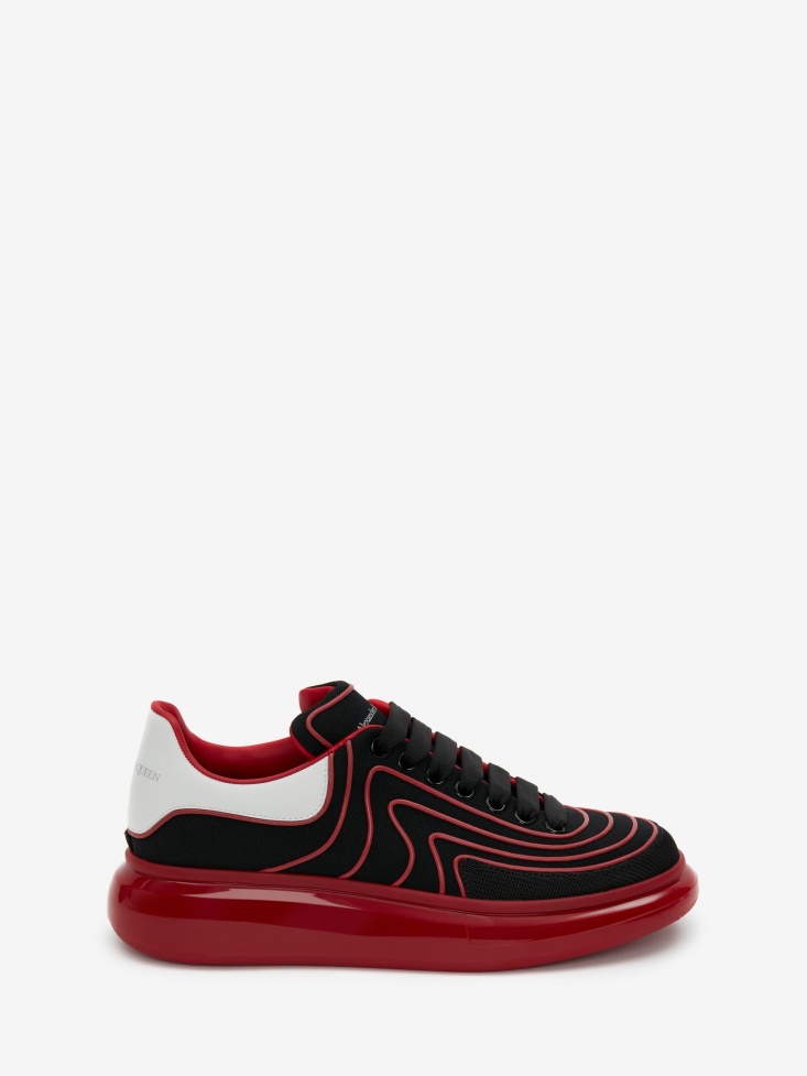 Fashion Alexander McQueen Men's Oversized Sneaker Black/Red