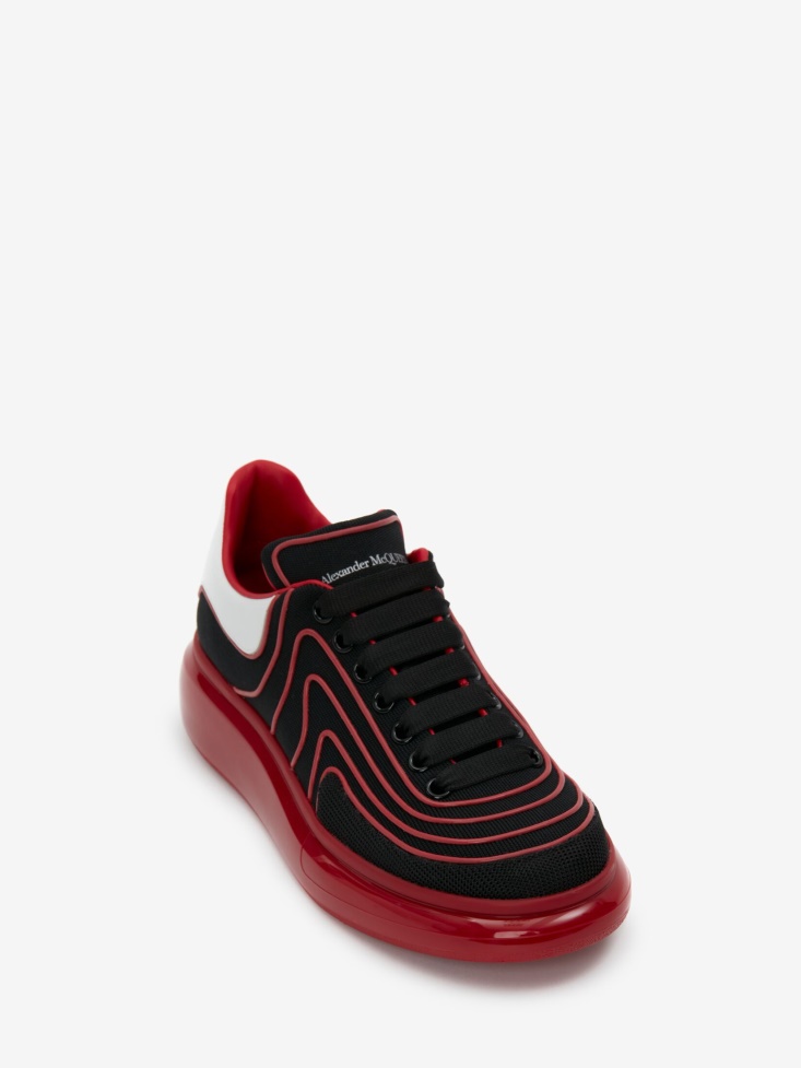 Fashion Alexander McQueen Men's Oversized Sneaker Black/Red