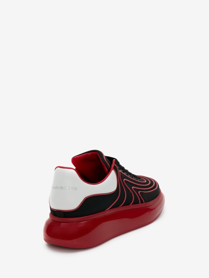 Fashion Alexander McQueen Men's Oversized Sneaker Black/Red