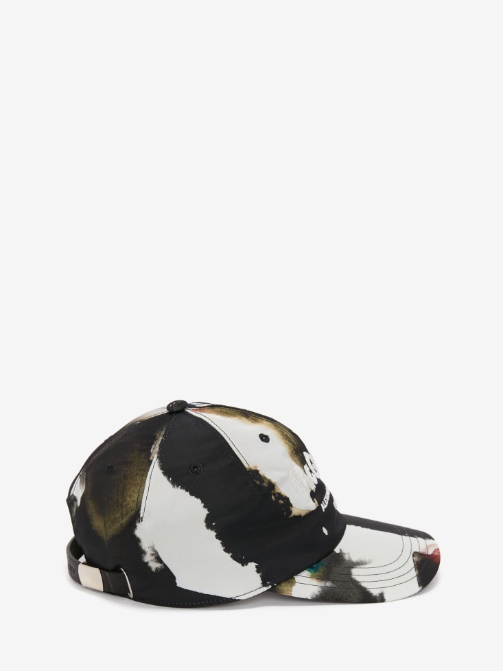 Men's Watercolour Graffiti Baseball Cap Multicolour Fashion Alexander McQueen