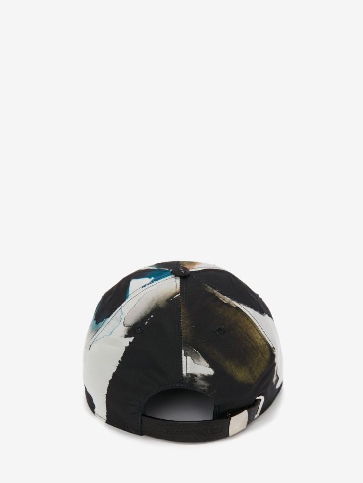 Men's Watercolour Graffiti Baseball Cap Multicolour Fashion Alexander McQueen
